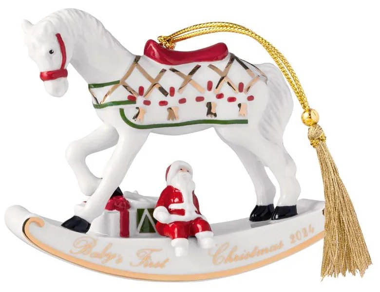 CHRISTMAS CLASSICS ROCKING HORSE КОЛЕДНА ВИСУЛКА ЗА ЕЛХА КОНЧЕ 10 СМ