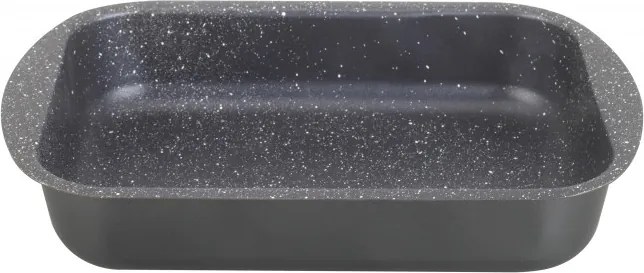 Тава за печене Oliver Voltz OV51222N25S, 25 см, Мраморно покритие, Правоъгълна, Черен