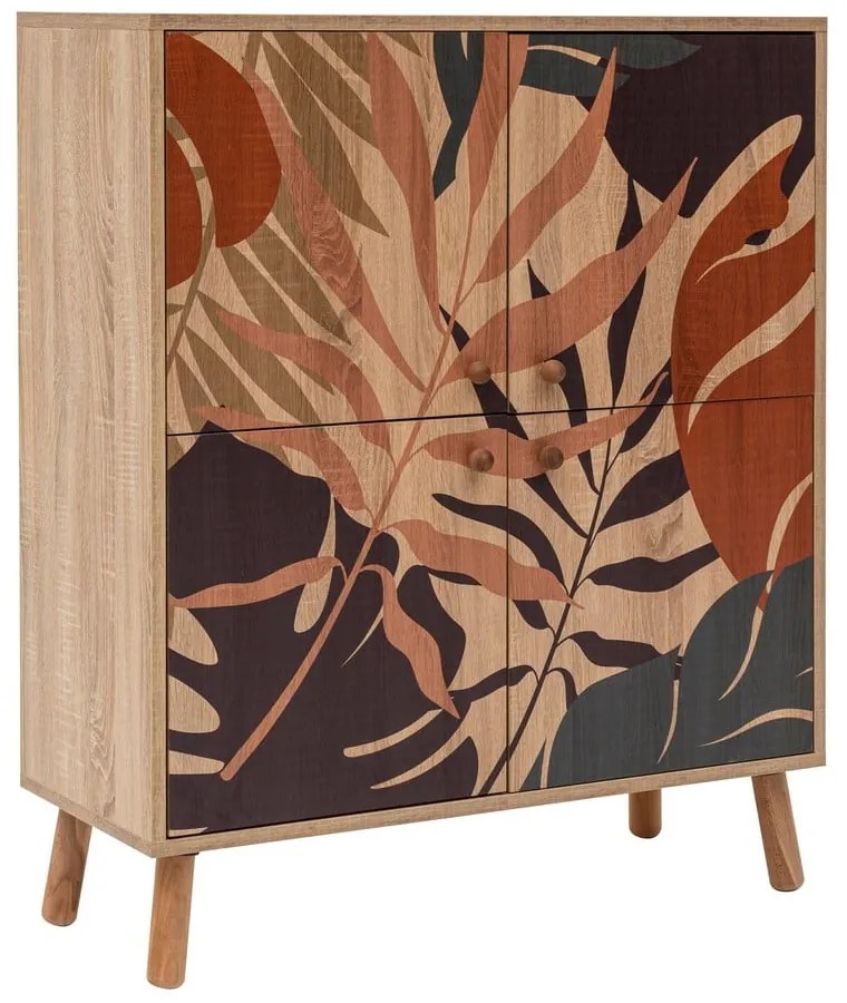 Шкафче от декор от дъб в естествен цвят 95x111 cm Multilux – Kalune Design