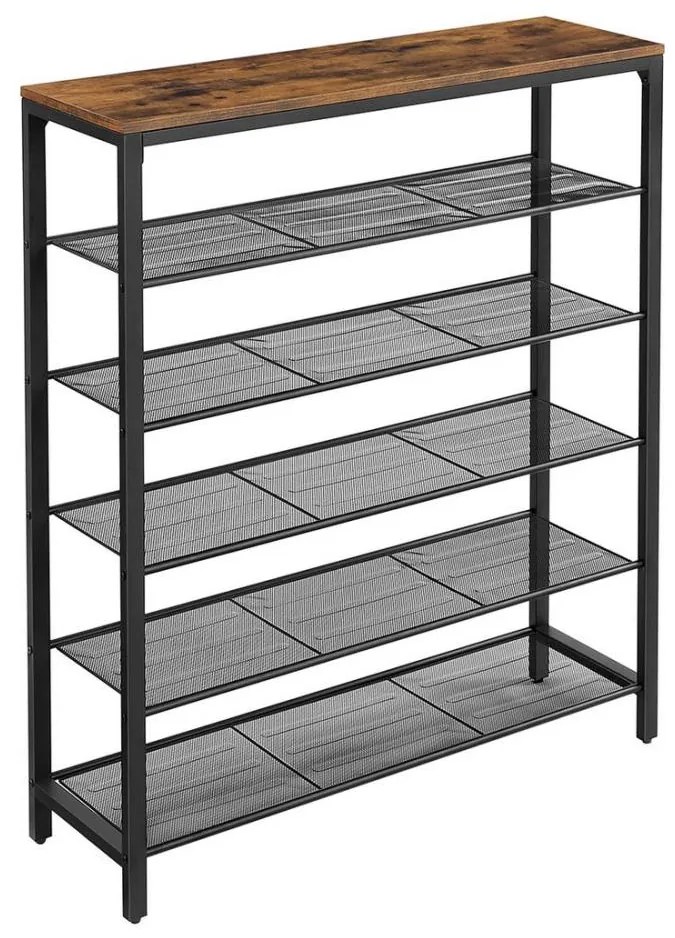 Обувница DAVOR кафяв/черен