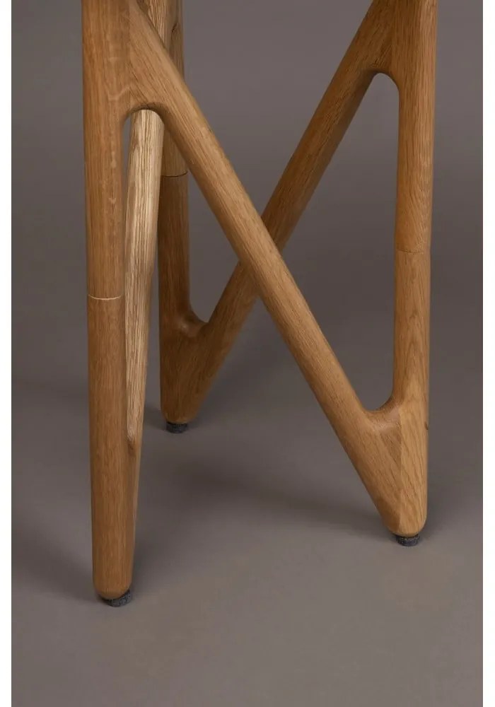 Кръгла странична масичка със стъклен плот ø 40 cm Naia – Dutchbone