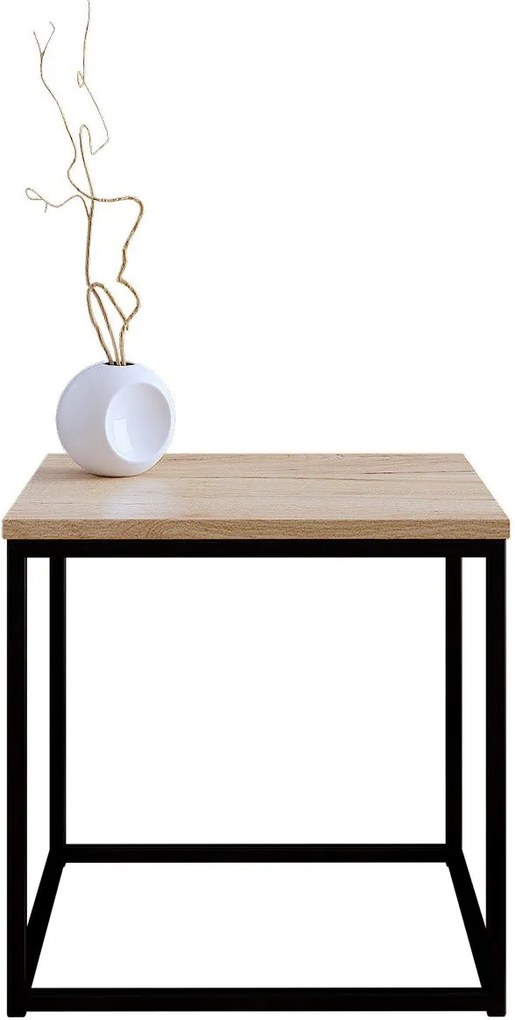 Холна маса Cubo S-черен - естествен