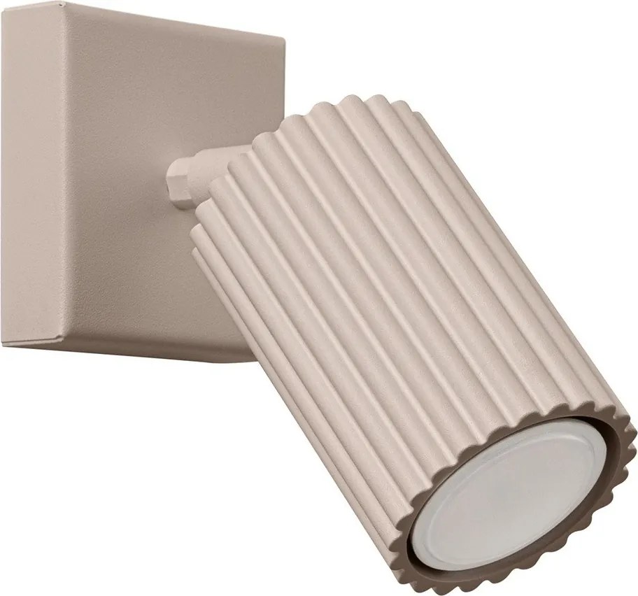 Кафяво-сив метален прожектор 8x16 cm Gleam – Sollux