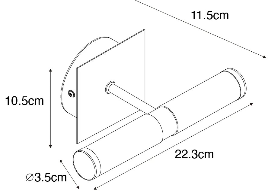 Модерна стенна лампа за баня бяла IP44 2-светлина - Bath