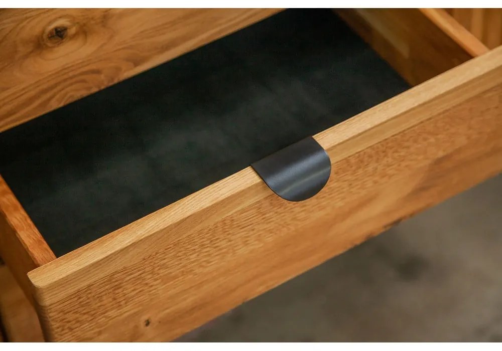 Нощно шкафче от дъбова дървесина в естествен цвят Kula - The Beds