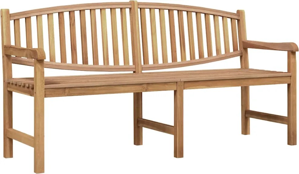 364410 vidaXL Градинска пейка, 179,5x60x90 см, тик масив