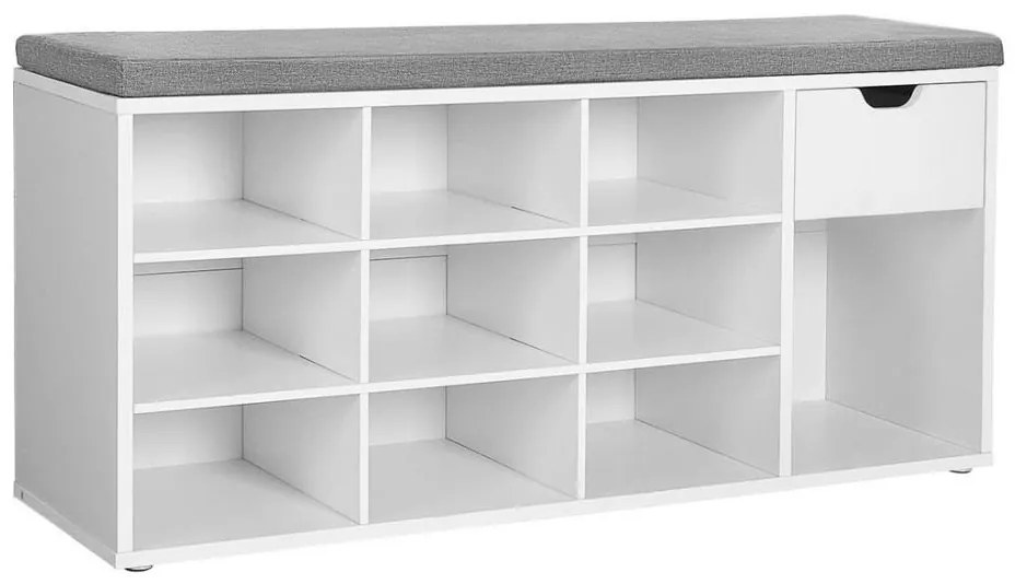 Obuvnica VOREN бяла/сива