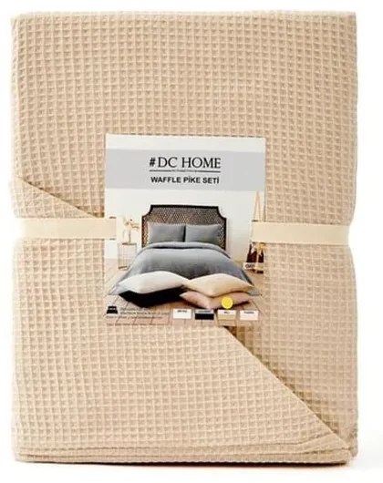Бежово покривало за легло 160x220 cm Waffle – Mijolnir