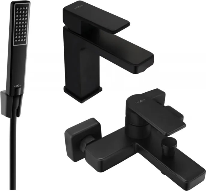 Mexen Mino R72 комплект за баня, черен - 72403R72-70