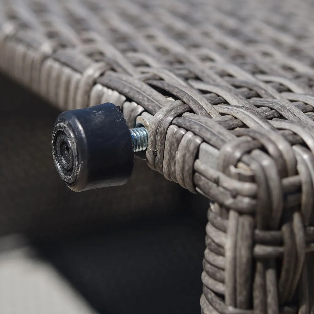 Сив градински холов комплект от изкуствен ратан за 4 души Drammen - Bonami Selection