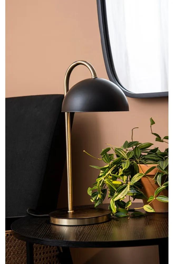 Настолна лампа в матово черно Decova Dome - Leitmotiv