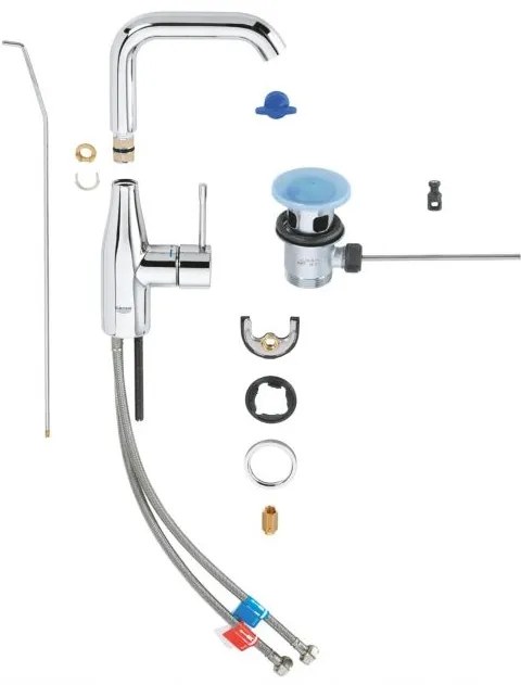 Смесител за мивка Grohe Essence New L-size-Антрацит Mat