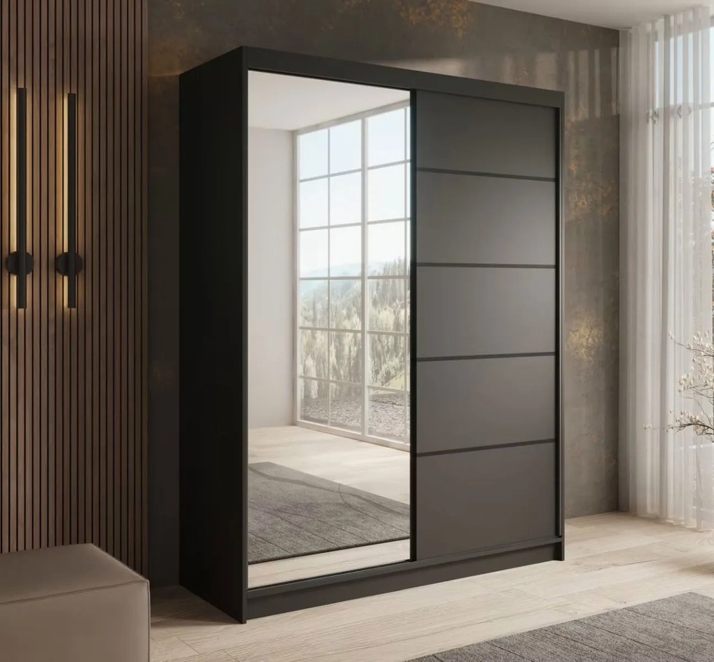 Гардероб Houston 150 плъзгащ се-Мауро