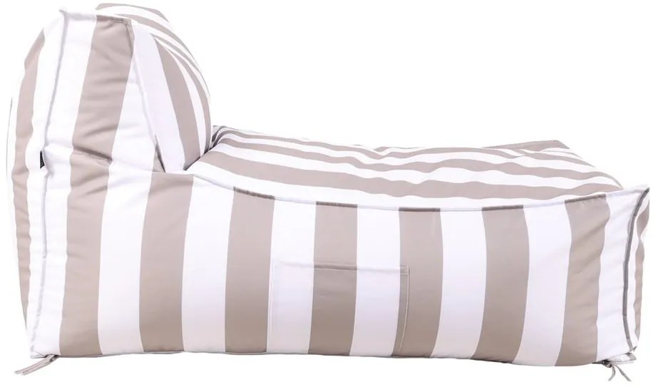 Градински чувал за сядане в бял и сив цвят – Bonami Essentials