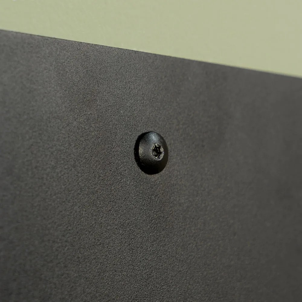 Черен метален стенен рафт 30 cm Flex – Spinder Design