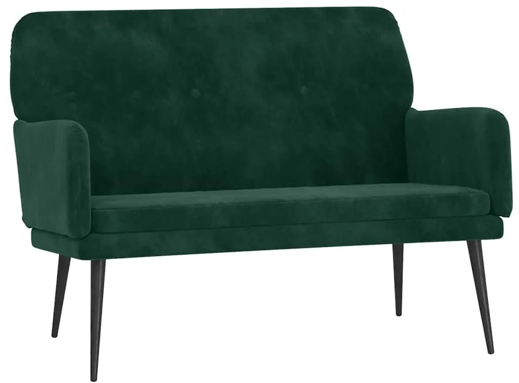 351416 vidaXL Пейка, тъмнозелена, 108x79x79 см, кадифе