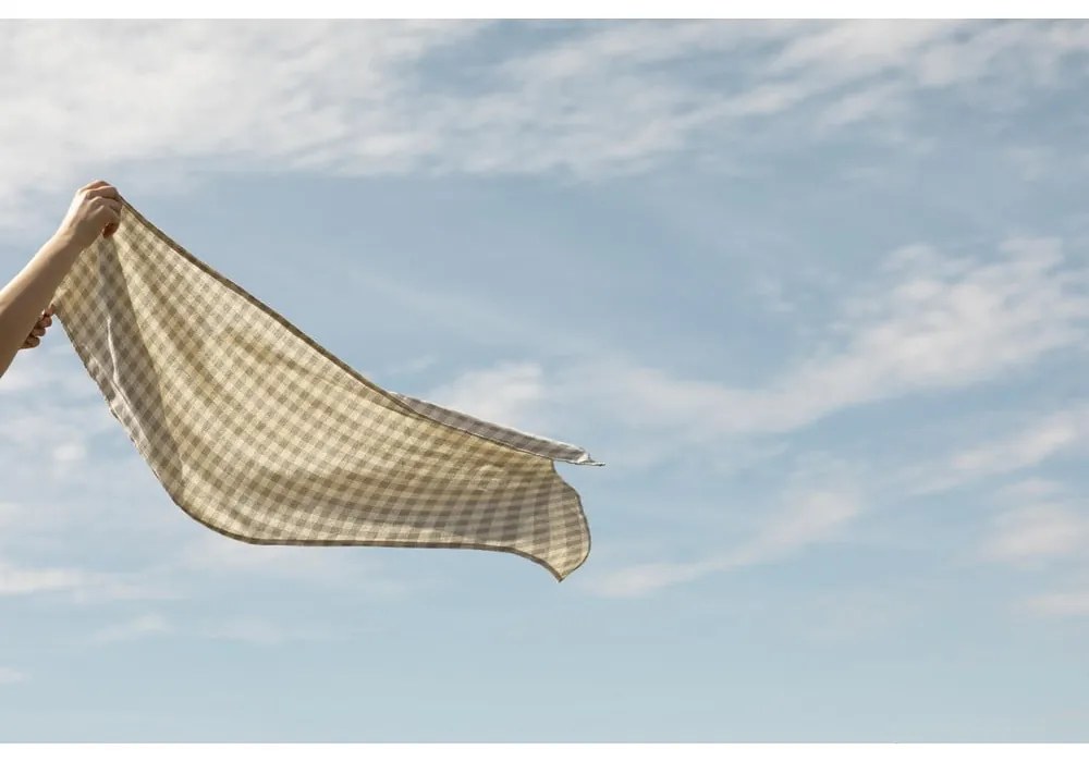 Покривка за маса Grey Vichy, 140 x 200 cm - Really Nice Things