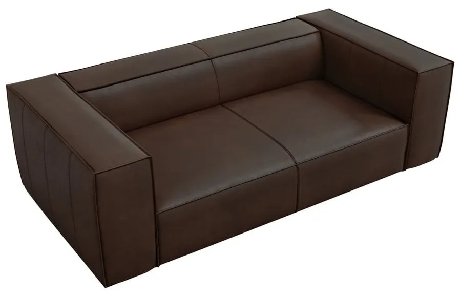 Тъмнокафяв кожен диван 212 cm Madame - Windsor & Co Sofas