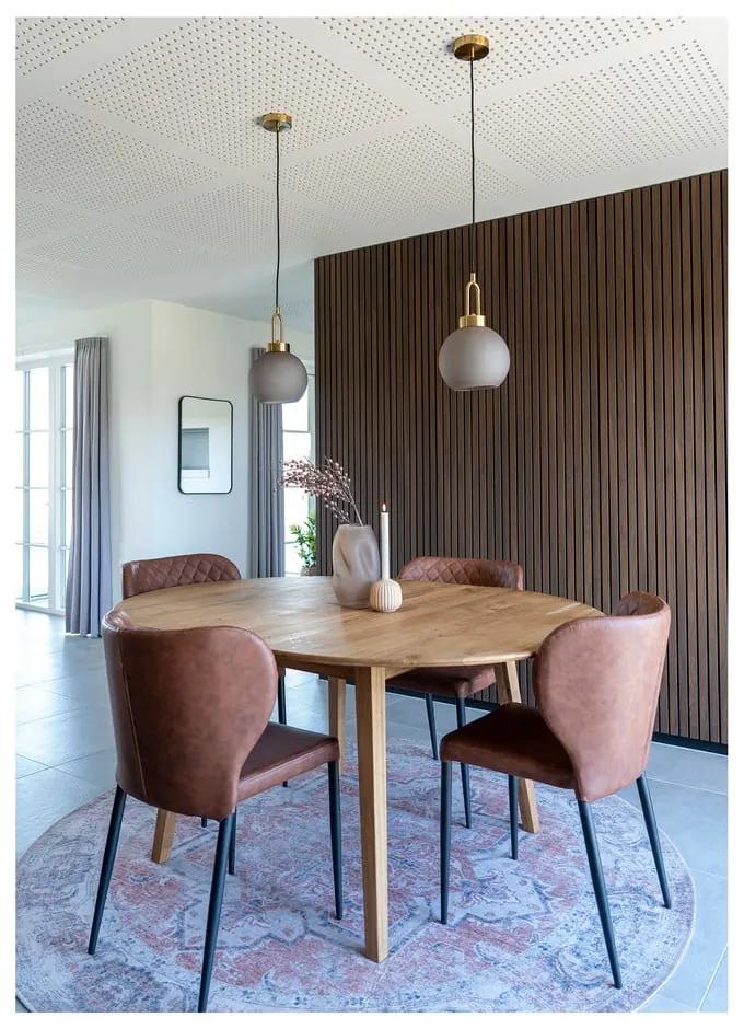 Кафяви трапезни столове в цвят коняк в комплект от 4 броя Pisa - House Nordic