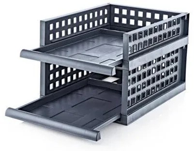 Horecano - Пластмасов органайзер maxi 34x45xh18,5см антрацит HOME-(TRN-201-02)