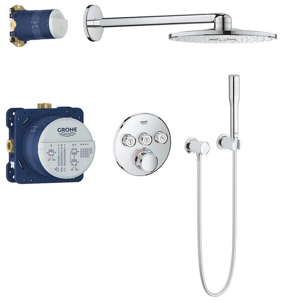 Grohtherm SmartControl Душ гарнитура с Rainshower SmartActive 310
