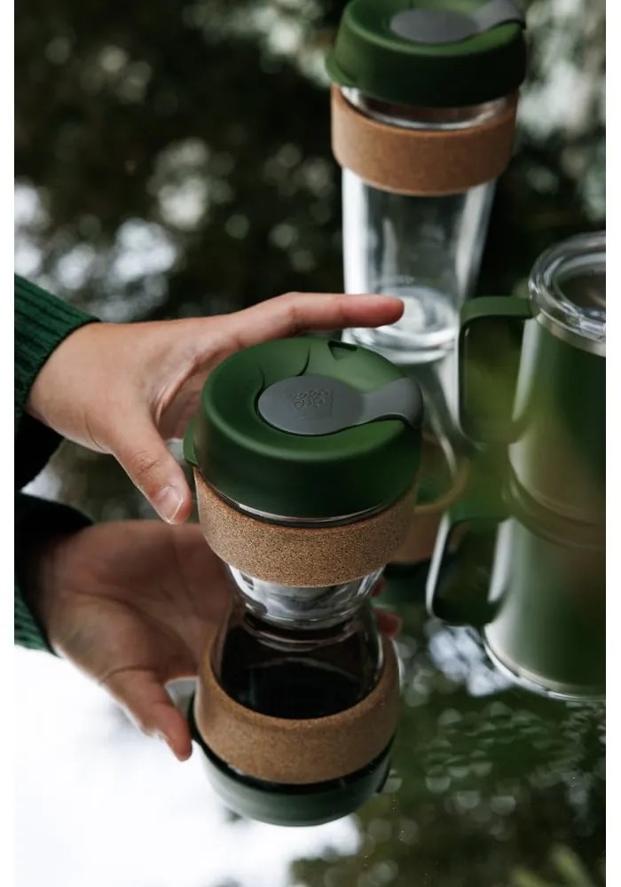 Зелена чаша за път 340 ml Brew Cork Pine M – KeepCup
