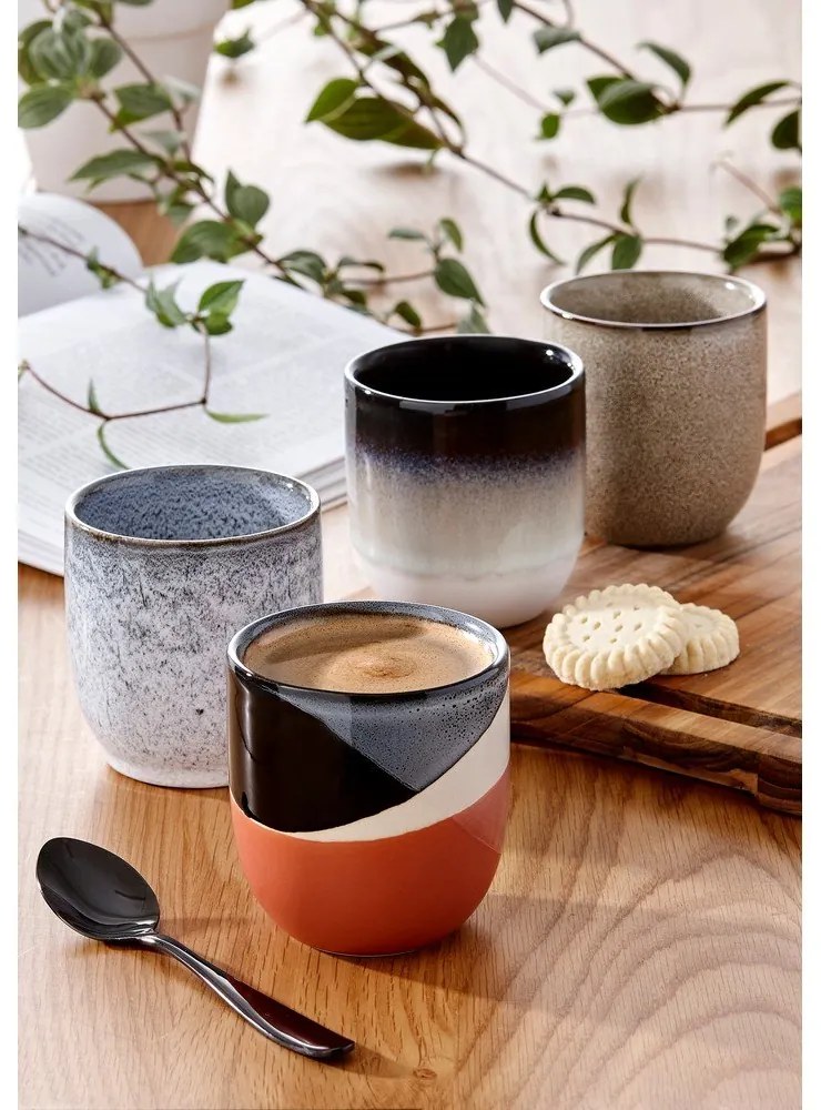 Черно-бяла керамична чаша Cafe, 300 ml - Ladelle