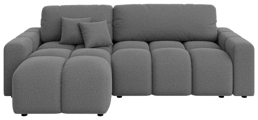 Сив разтегателен ъглов диван (променлив) Luki – Ropez