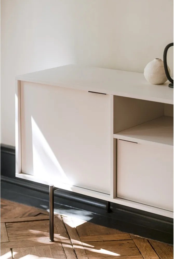 Сиво-бежова маса за телевизор 180x79x50 cm Bau – noo.ma