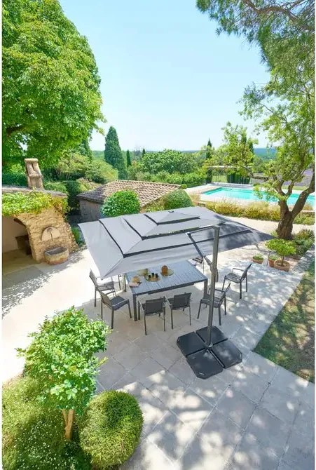 Градински чадър със странична стойка Hesperide Melhia Multi, Накланящ се - Антрацит