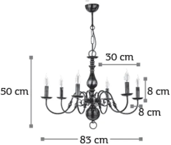 Таванна лампа InLight 5309-8 Полилей