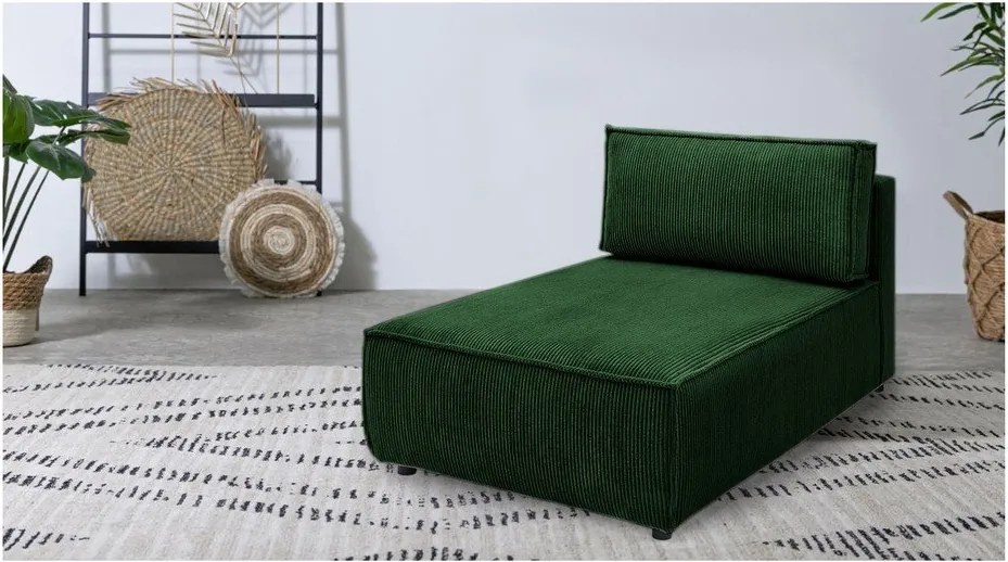 Зелен променлив модулен диван от велур Nihad modular - Bobochic Paris