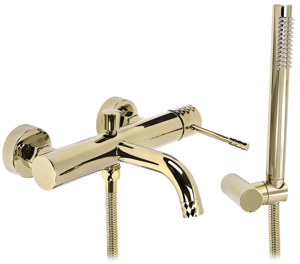Смесител за вана Rea Lungo Diamond Gold