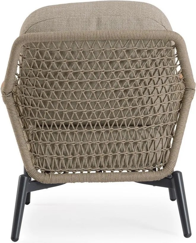 Светлокафяв метален градински стол Eulero – Bizzotto