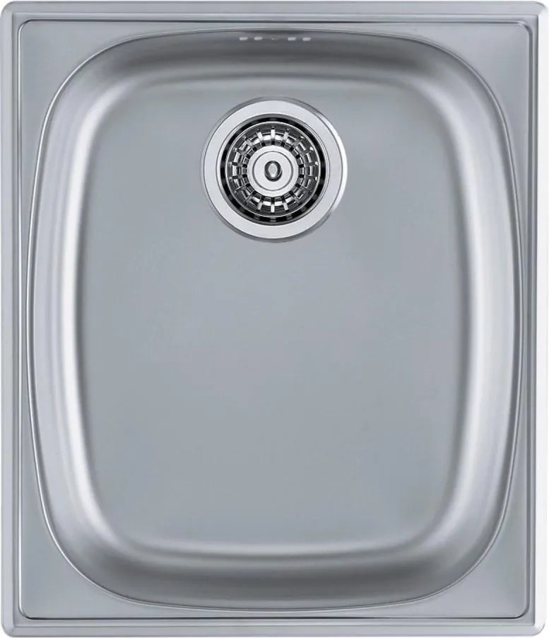 ALVEUS 1082195 - Кухненска мивка BASIC 44 x 38 см, неръждаема стомана с сатиниран финиш, голям отвор за отпадъци