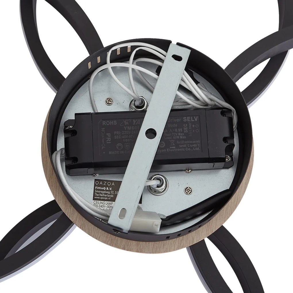 Плафон дърво вкл. LED 3-степенно димиране 4-лампи - Navara