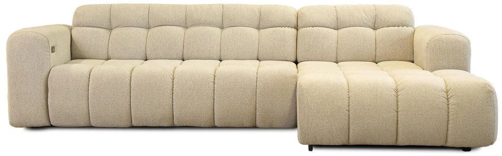 Разтегателен ъглов диван с ел. механизъм Модера