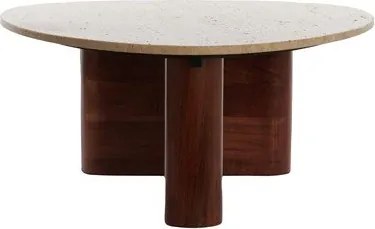 Кафява масичка за кафе 72x90 cm Mahelona – Light &amp; Living