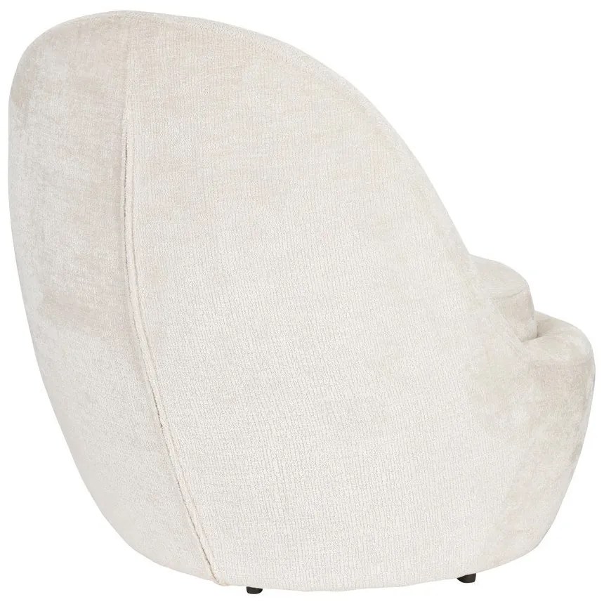 Кремаво кресло Nash – White Label