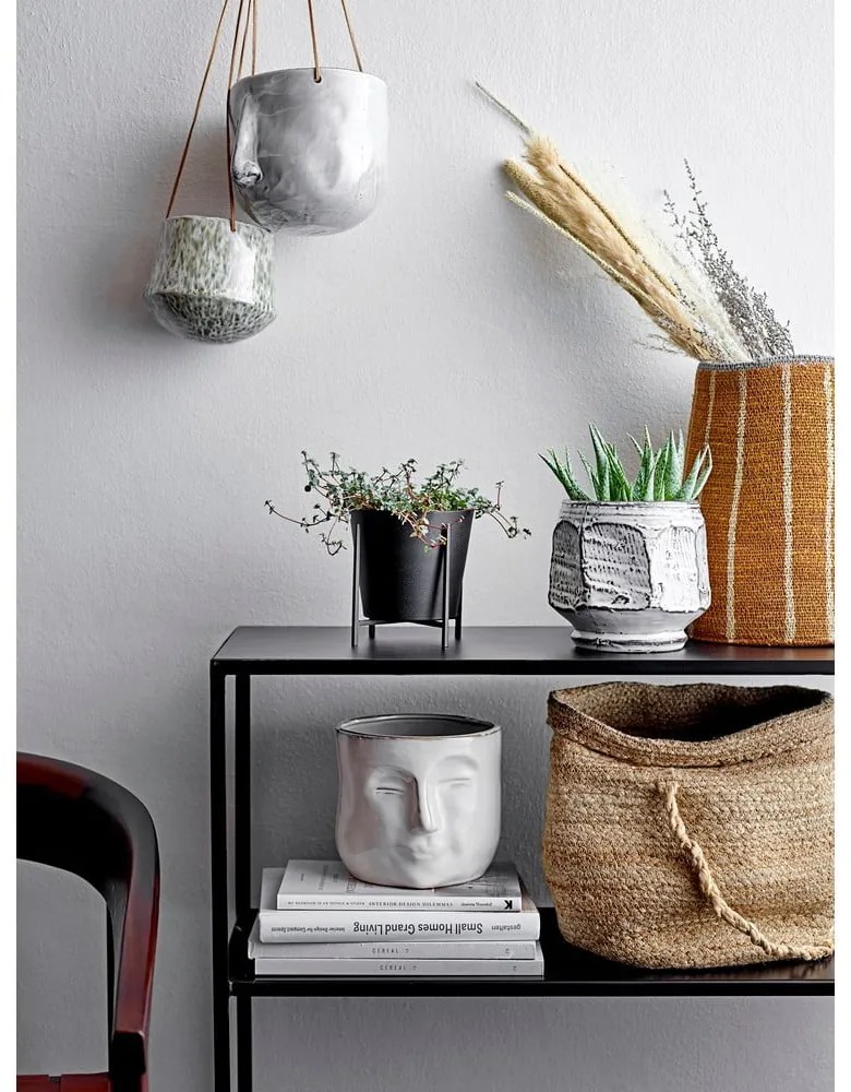 Бяла теракотена саксия , височина 15,5 см Ignacia - Bloomingville