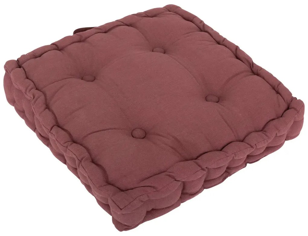 Възглавница за под atmosphera Flora , 40x40 cm - Теракота