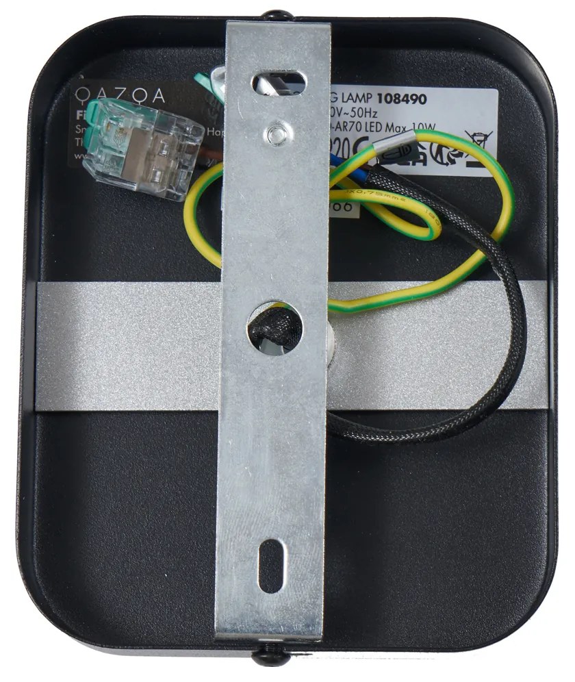 Дизайнерски плафон черен GU10 70мм въртящ се и накланящ се - Vo