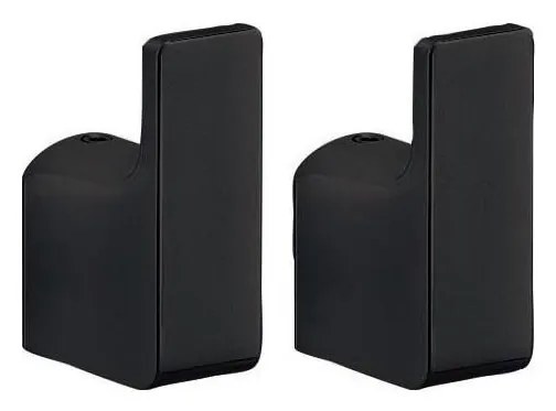 Gedy - К-кт 2x Стенна закачалка PIRENEI матов черен