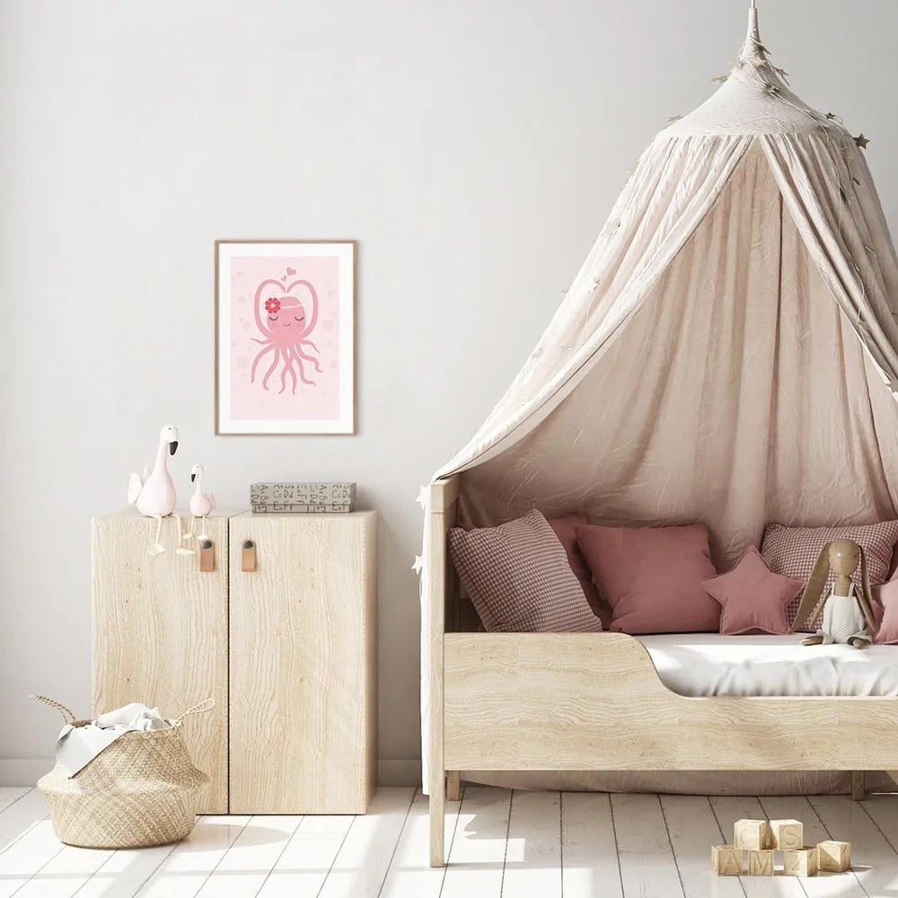 Детска картина 30x40 cm Oktopus - Malerifabrikken