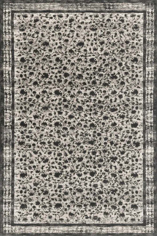 Антрацитен вълнен килим 200x300 cm Agnus Classic – Agnella