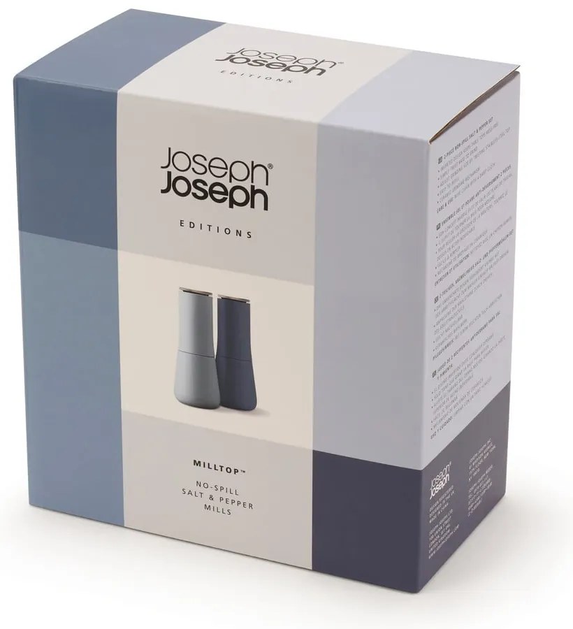 Комплект от 2 сини мелнички за сол и пипер Milltop Sky - Joseph Joseph