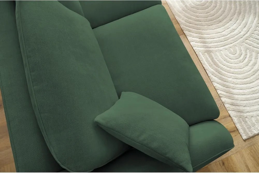 Зелен разтегателен диван 235 cm Cezanne – Bobochic Paris