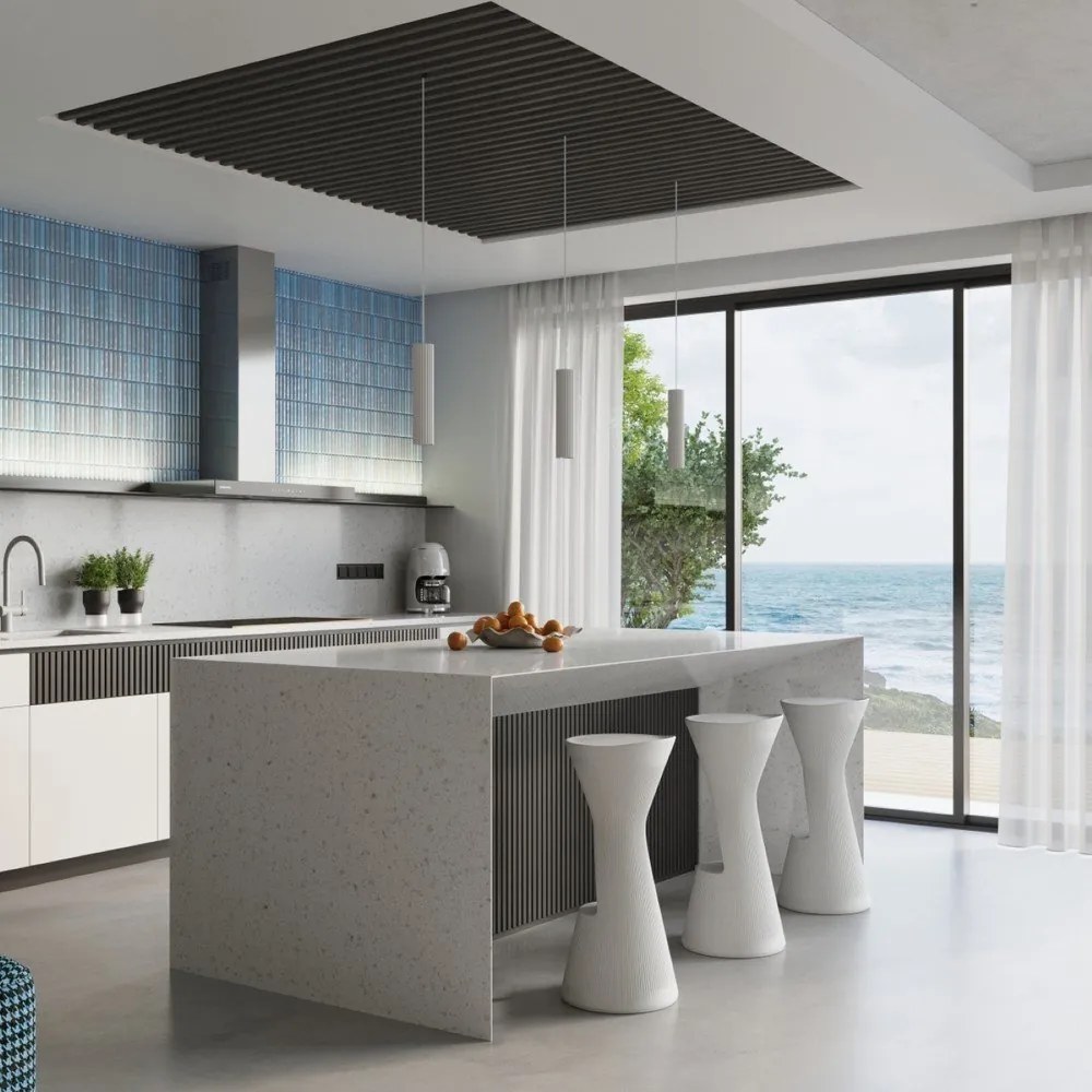 Бяло висящо осветително тяло Gleam – Sollux