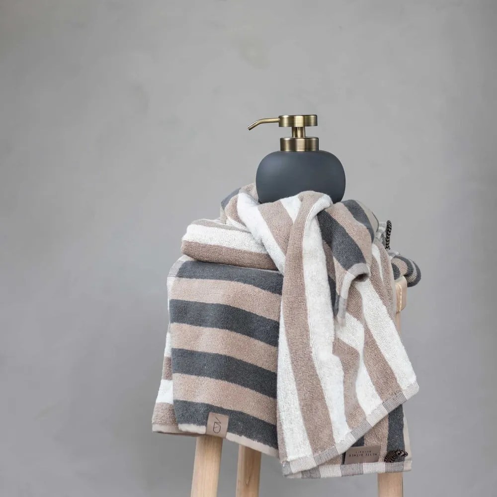 Синьо-сива кърпа от органичен памук 50x90 cm Disorder - Mette Ditmer Denmark