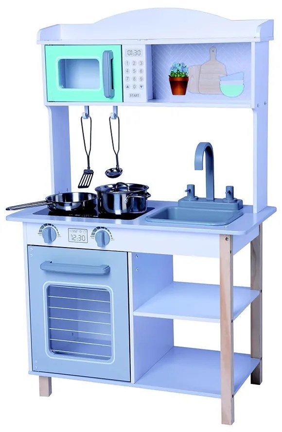 Moni toys  -  Дървена кухня със съдове за готвене Mila